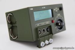 Seitlich oben - Gammasonde, unten - Batteriefach