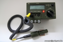 Dosisleistung eines Radium Punktstrahlers mit der DT 7003 Sonde