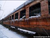 Ein Passagierzug in Janiw